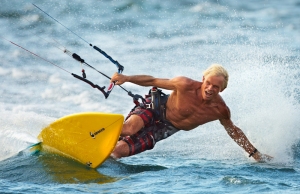 Clive Neeson Kite Surfng 2012